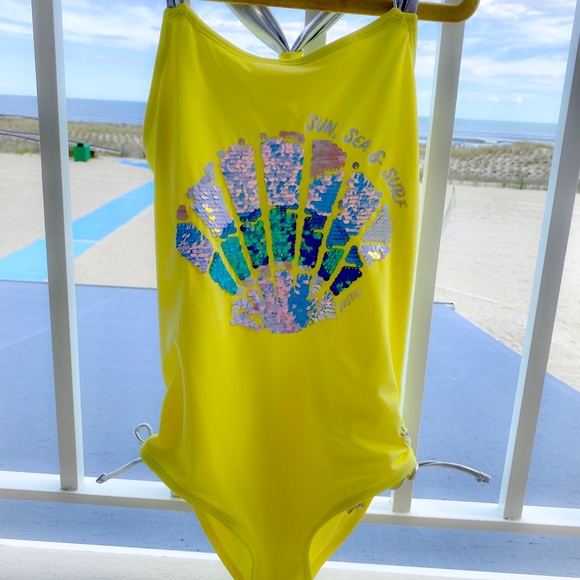 New Gymboree Shell Sequins Swimsuit - Picture 10 of 10